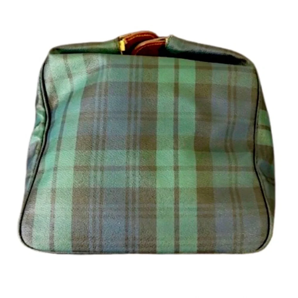 RALPH LAUREN Black Watch Tartan Plaid Boston Weekend Travel Duffle Bag 52cm